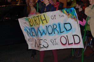 Capitalism funeral procession Boston May 1 2012