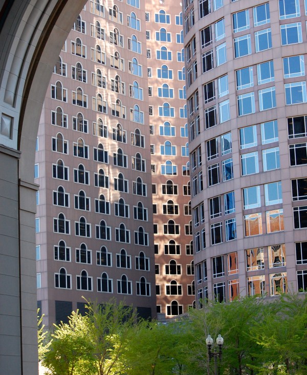 through Rowes Wharf Arch