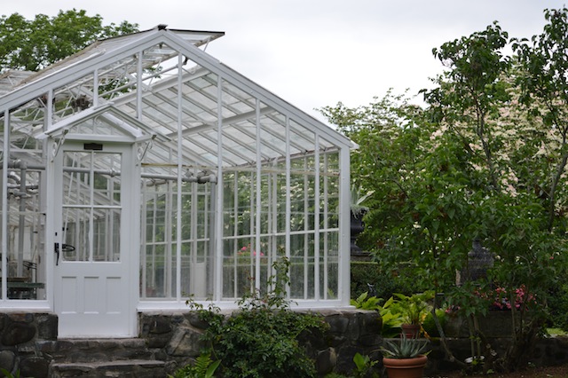old glass conservatory